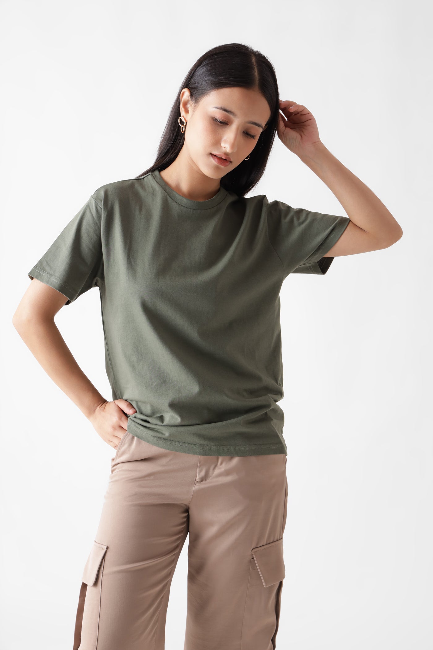 Olive Oasis Crew Neck