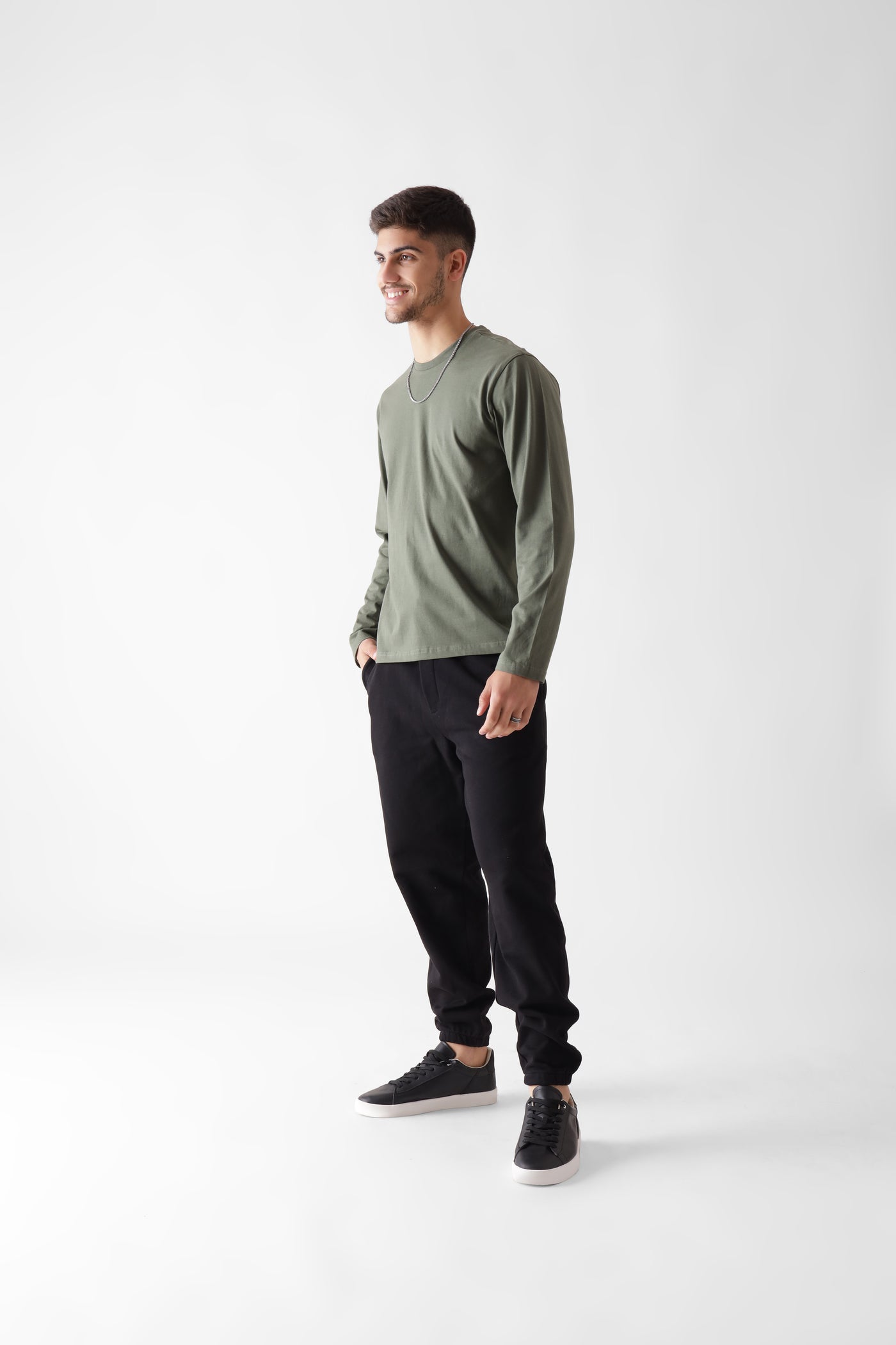 Olive Oasis Crew LS