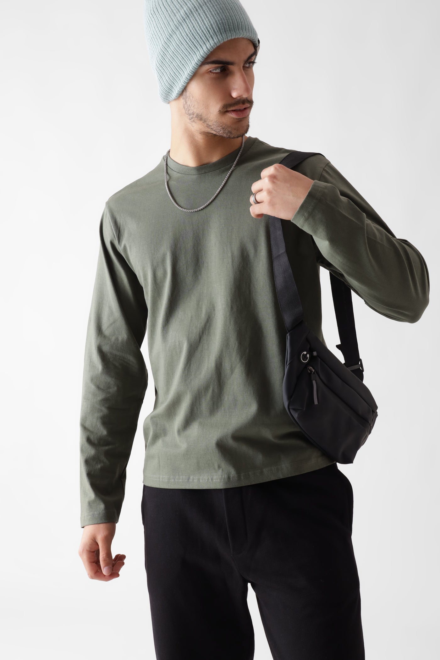 Olive Oasis Crew LS