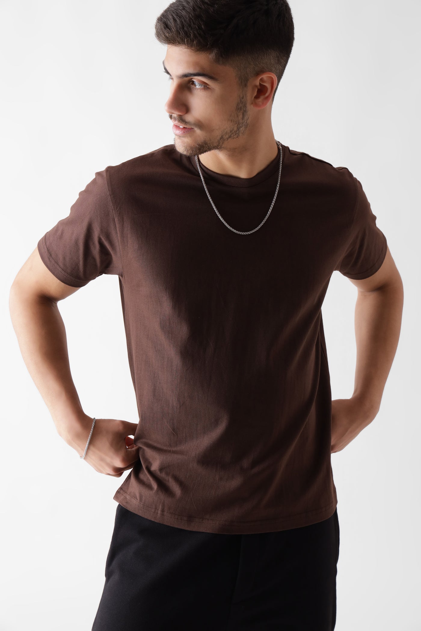 Mocha Brown Crew Neck