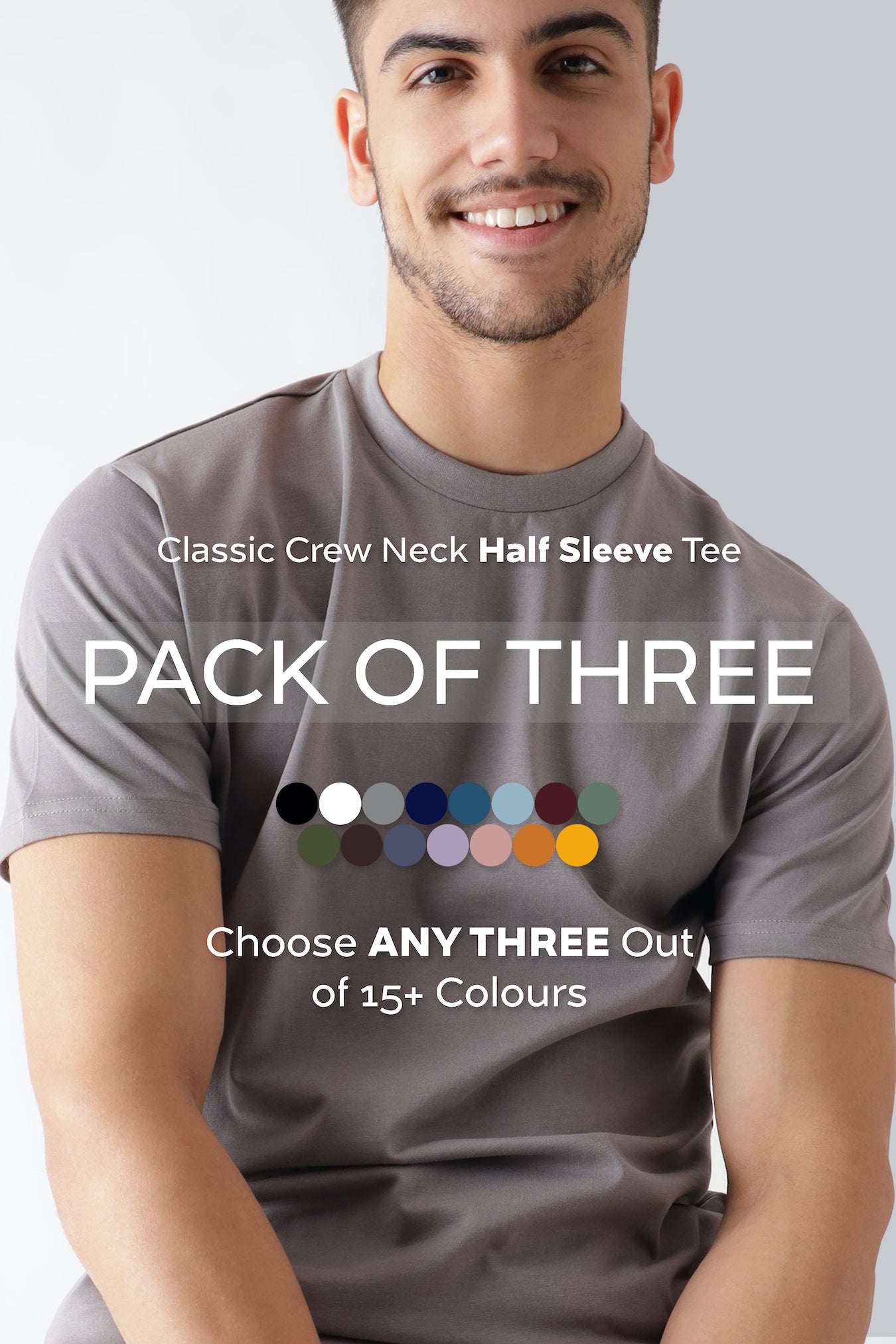 Pack of 3 - Crew Neck