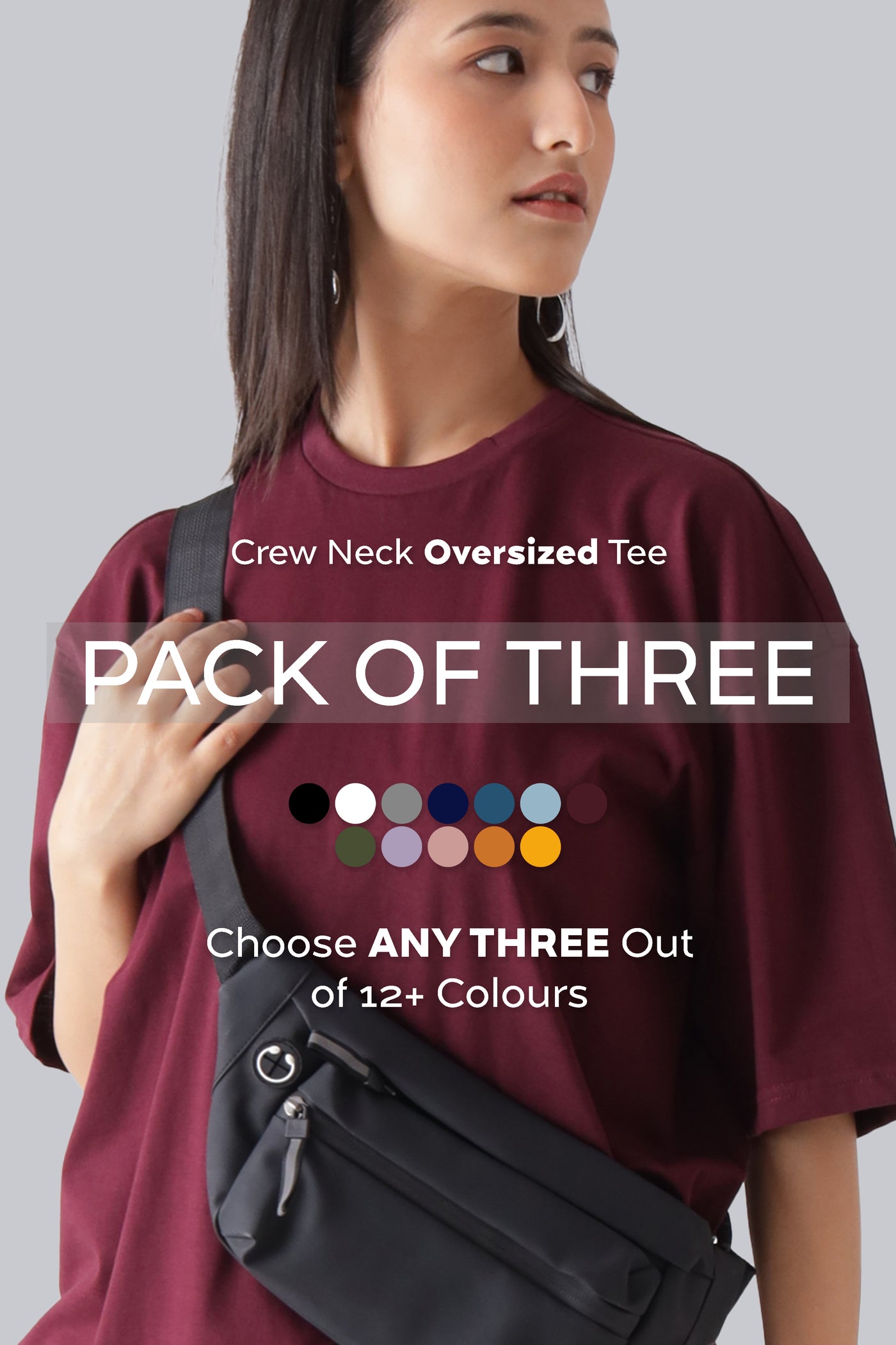 Pack of 3 - Oversized