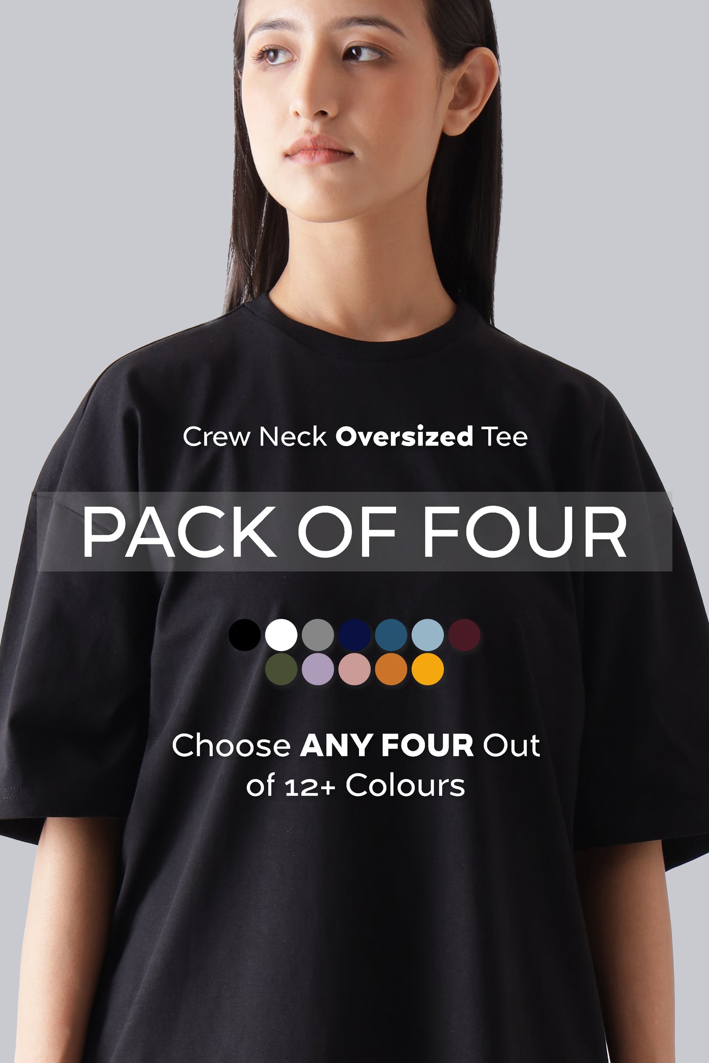 Pack of 4 - Oversized